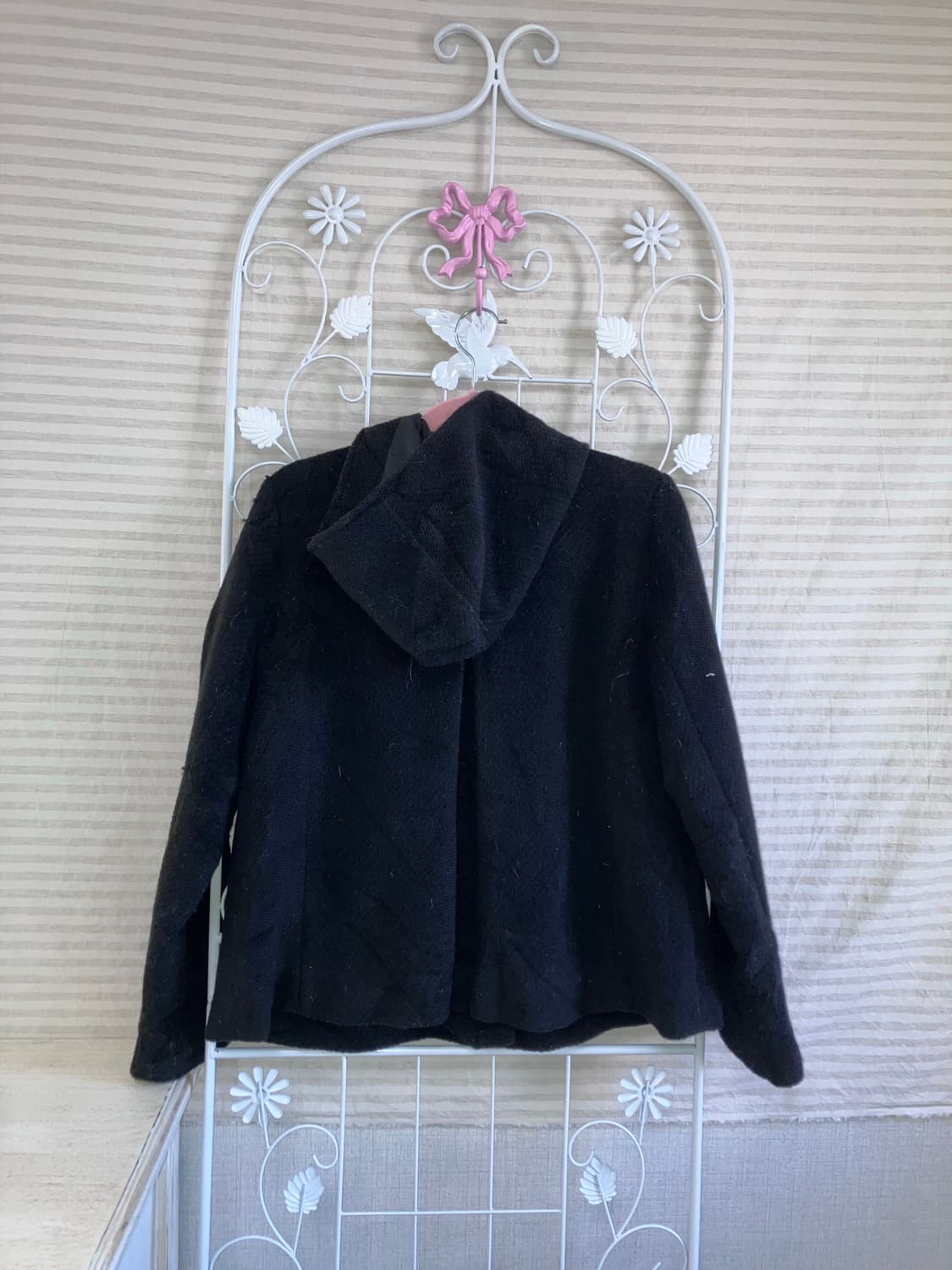 빈티지 블랙 후드 자켓 y2k 스트릿 갸루 펑키 일본빈티지 상품이미지5