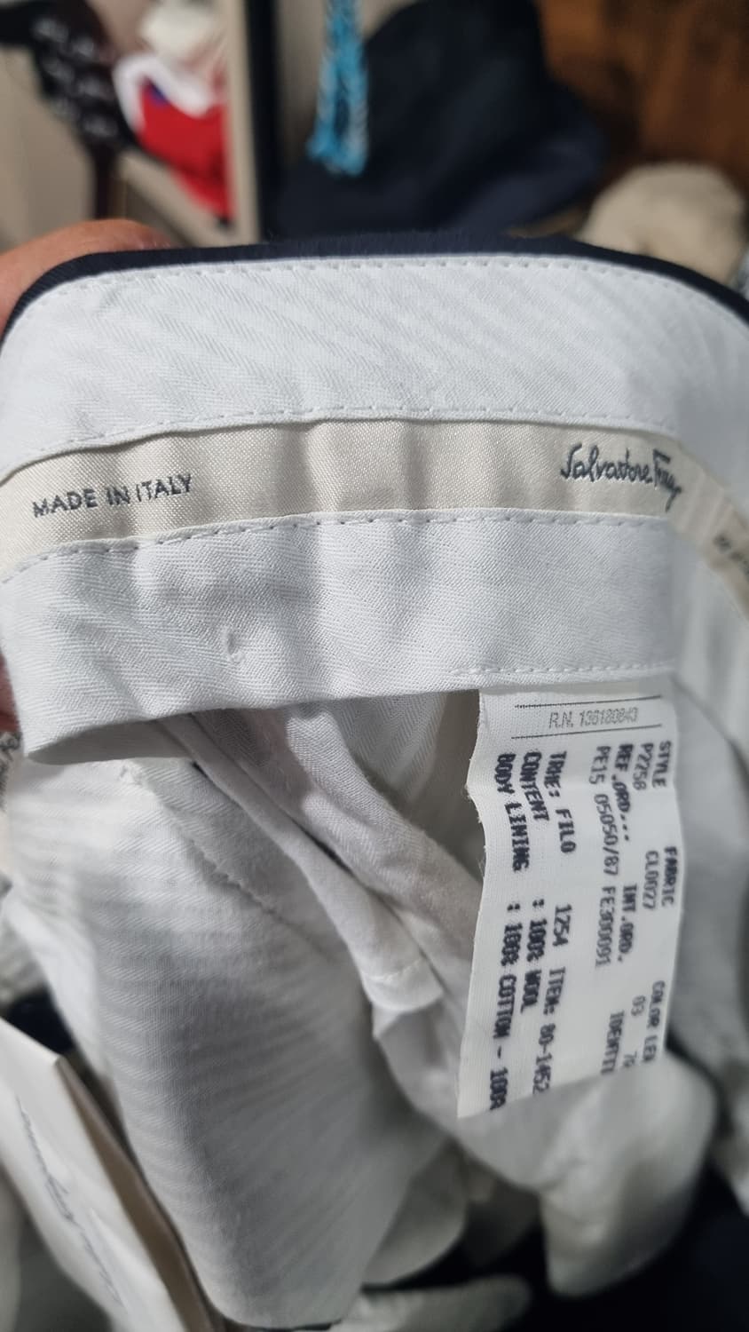 ferragamo) made in italy 남성 슬림 슬랙스 허리30  상품이미지3