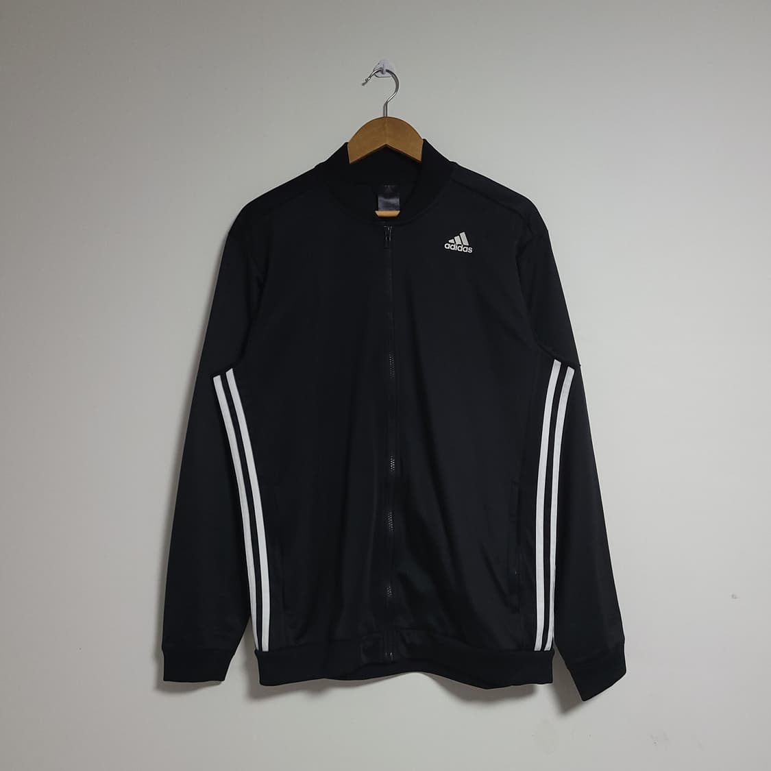 (2XL) ADIDAS 아디다스 블랙 삼선 트랙 자켓 져지 상품이미지1