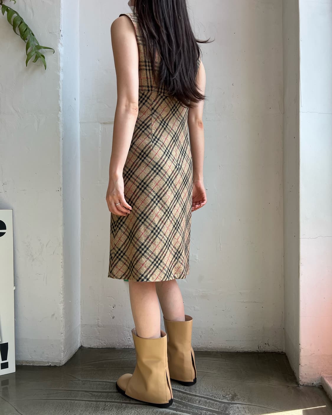 Burberry silk 100% one-piece 상품이미지7