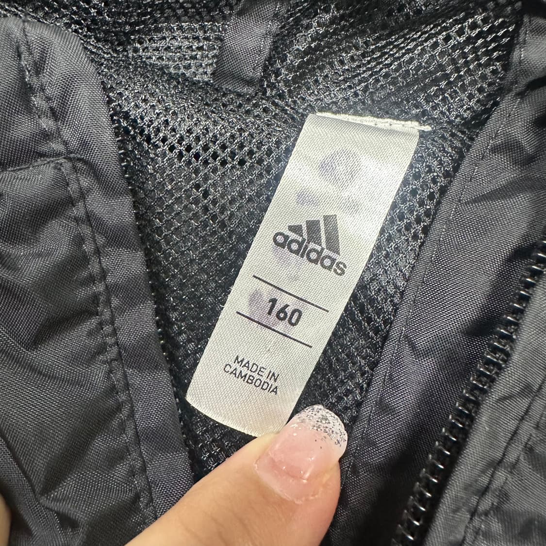 ✨ (바배) 아디다스 부산아이파크 블랙 바람막이 (160) 상품이미지3