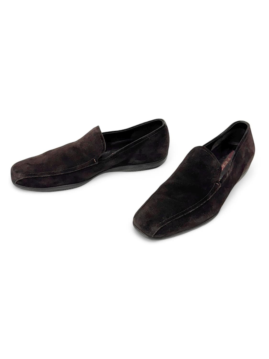 Prada 90s Classic square Suede Loafer 상품이미지5