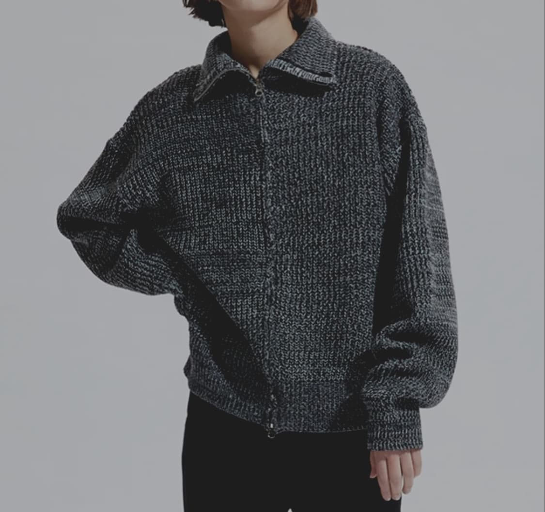 노이아고 하이넥 2웨이 니트집업 Free _ 여성 상품이미지1