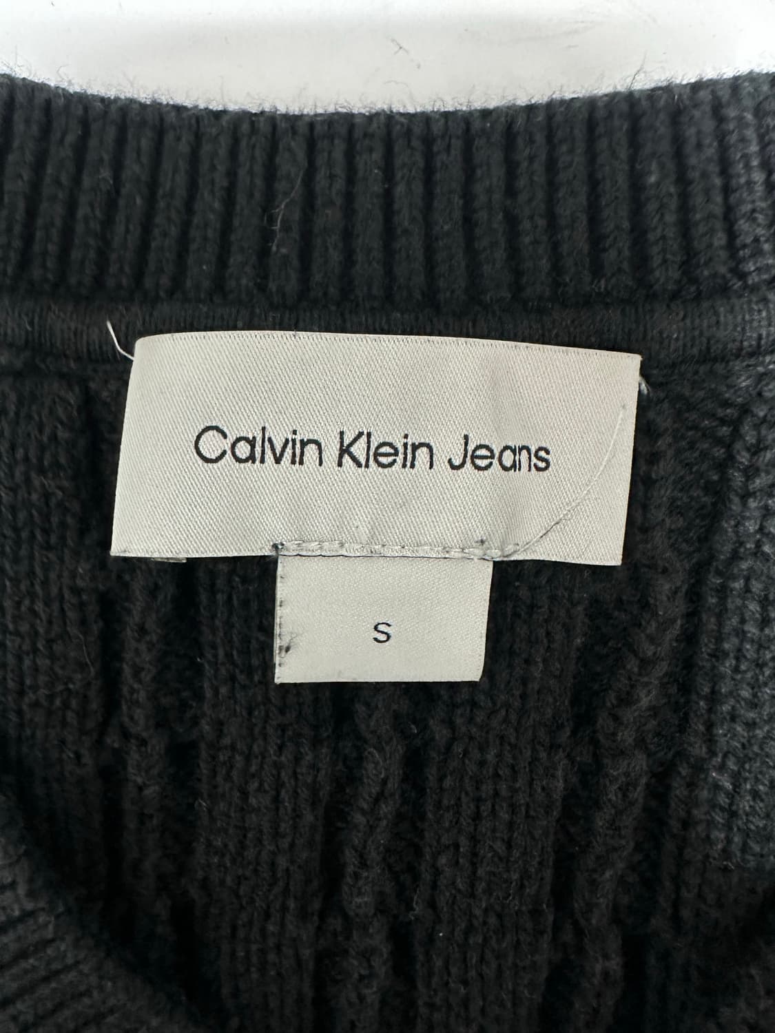 CK 켈빈클라인 블랙 케이블 니트 상품이미지4