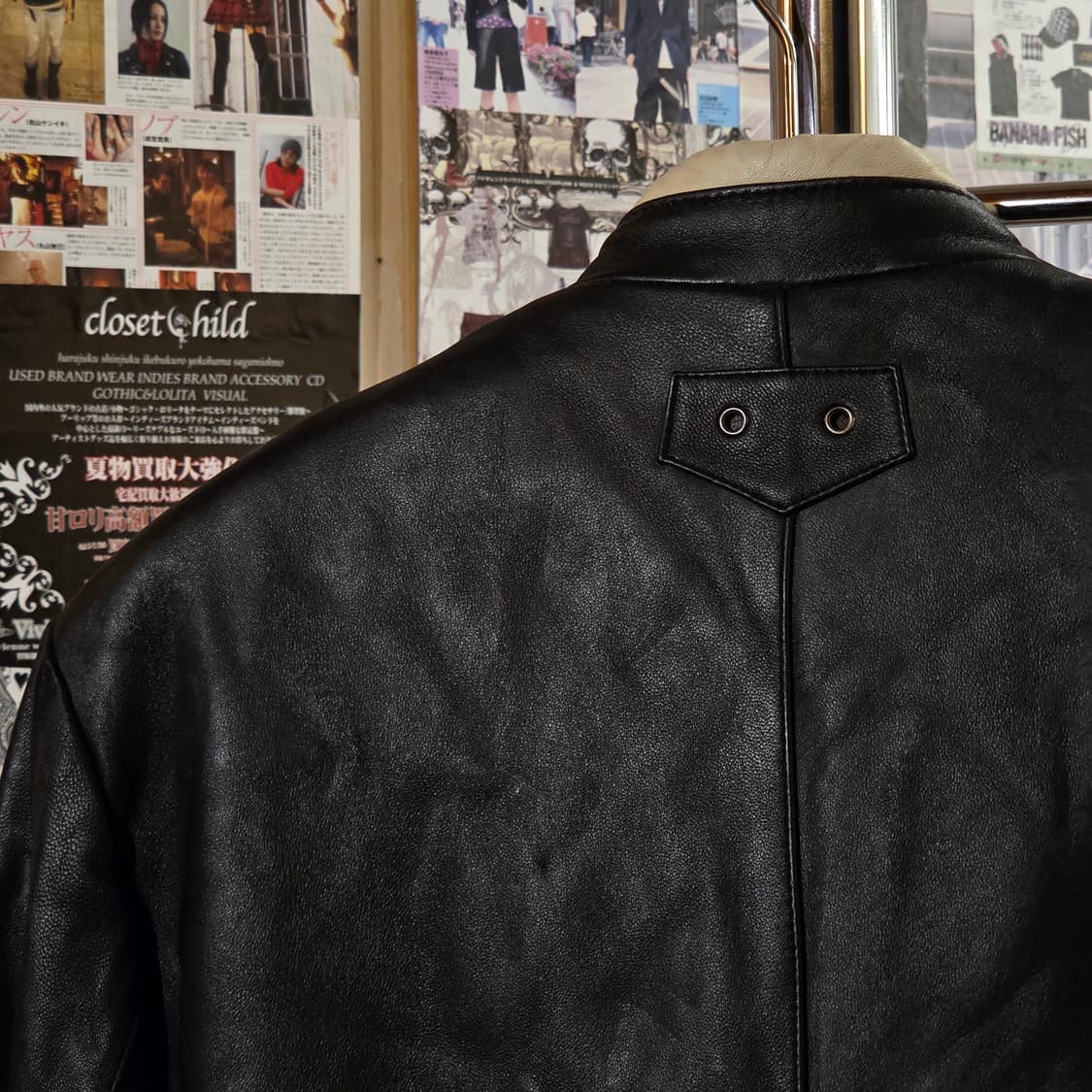 빈티지 사이드 라인 레이싱 무드 양가죽 자켓 상품이미지7