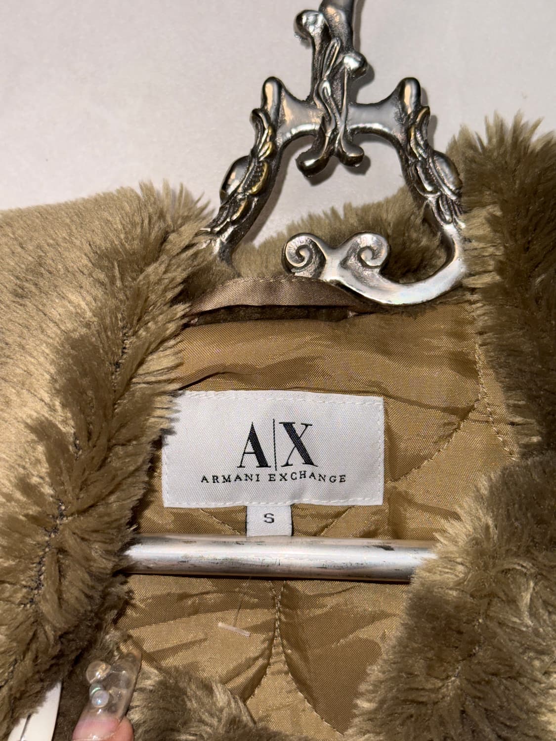 Armani Exchange khaki satin N-2B bomber  상품이미지4