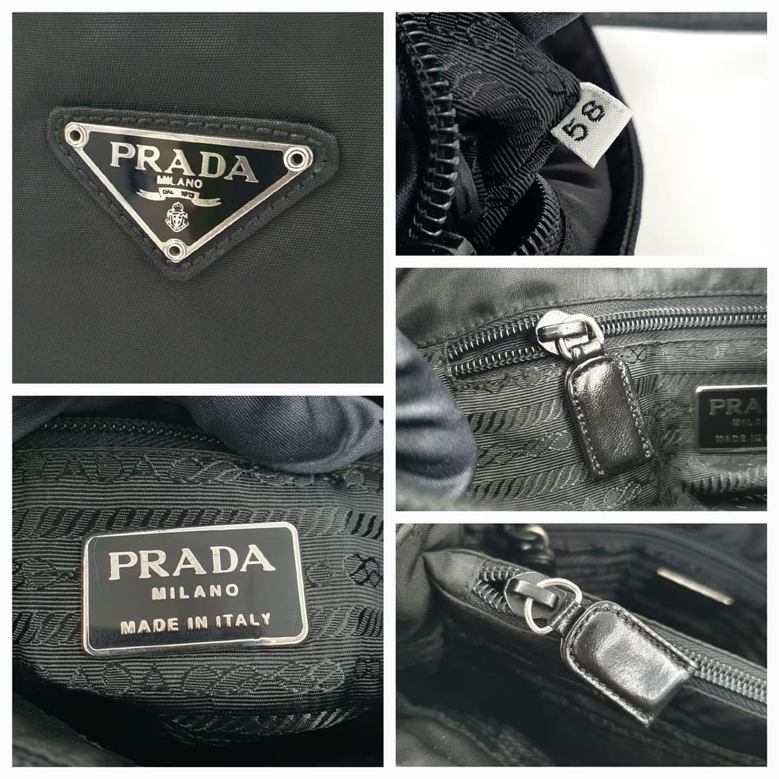 프라다 리나일론 블랙 미니 숄더백 B6506 상품이미지5