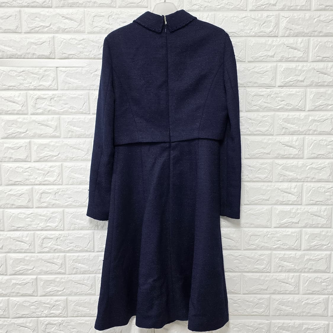 택포) S 20s 잇미샤 네이비 트위드  원피스 상품이미지4