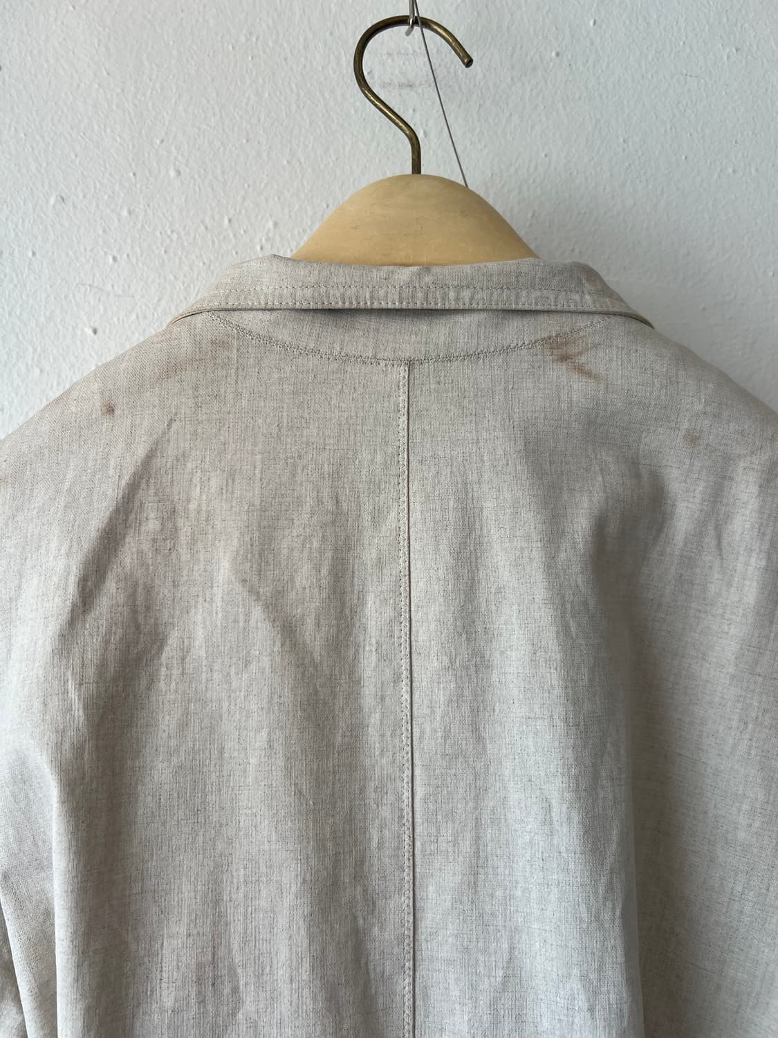 구호 KUHO 여성 아이보리베이지 린넨자켓 트렌치자켓 상품이미지8