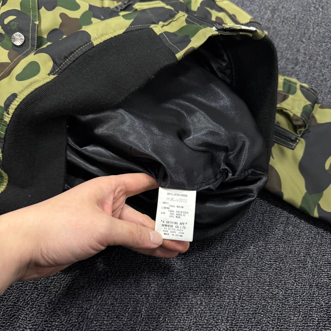 베이프 카모 ma-1 항공점퍼 자켓 상품이미지9