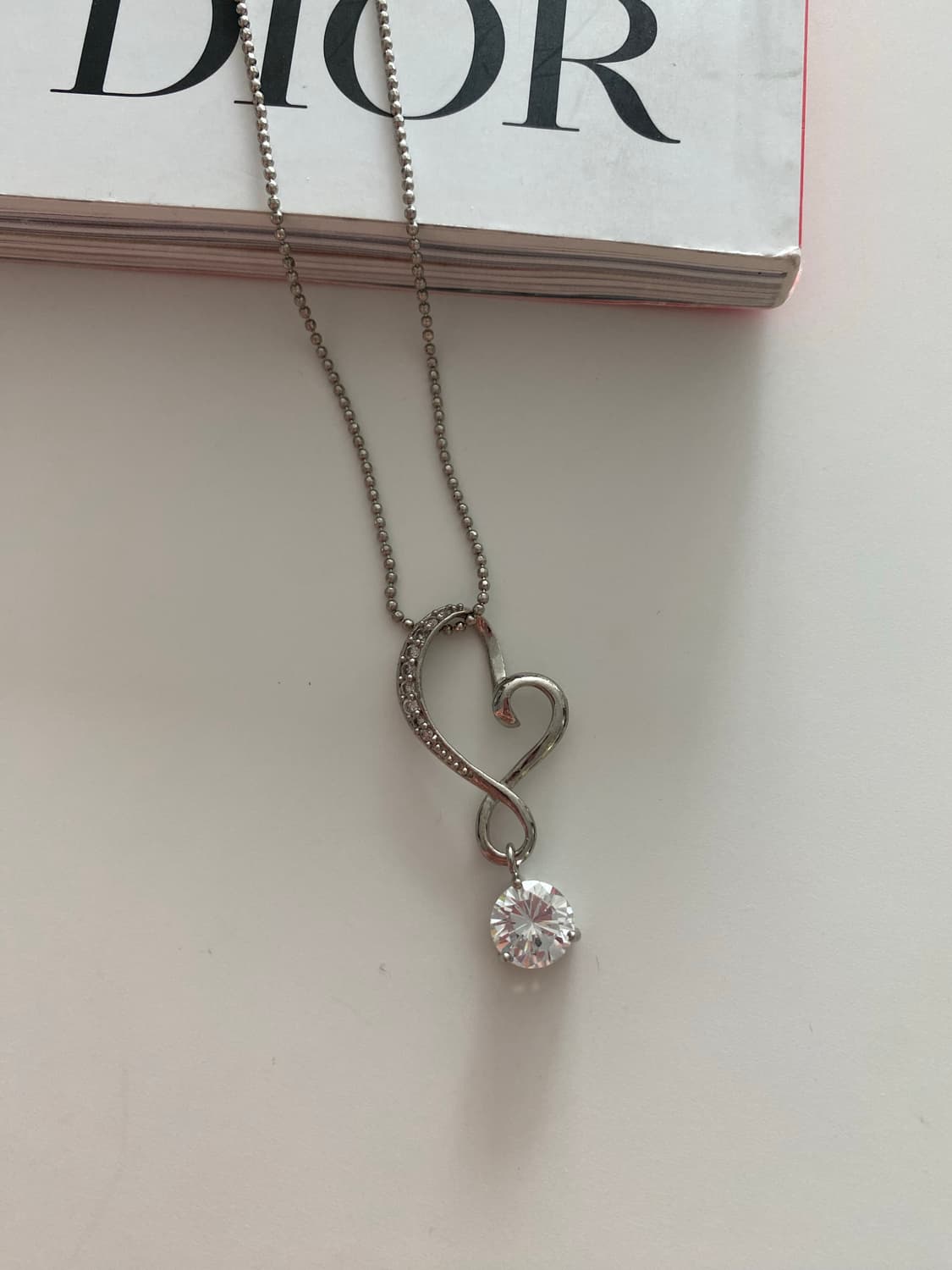 빈티지 하트 스톤 실버톤 목걸리 악세사리 주얼리 도매 상품이미지2