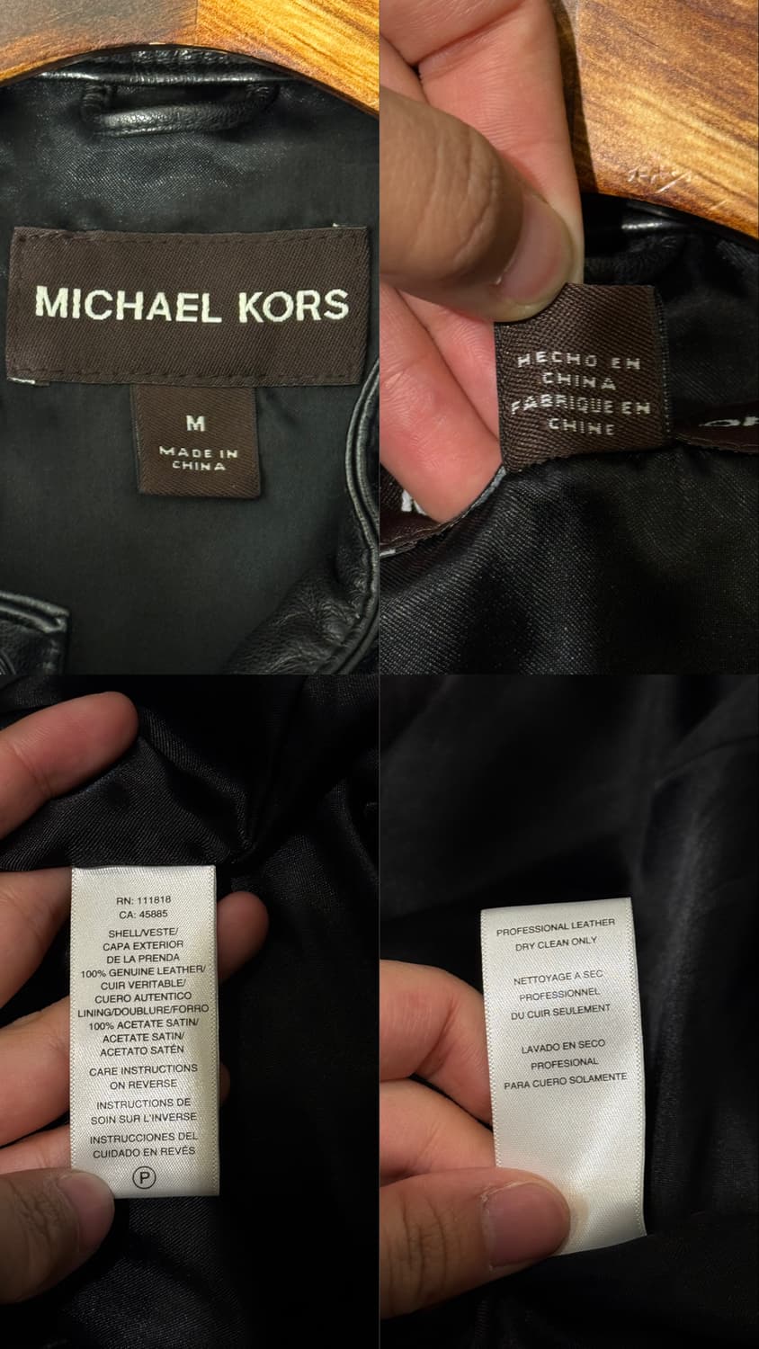 마이클 코어스 레더 자켓 상품이미지10