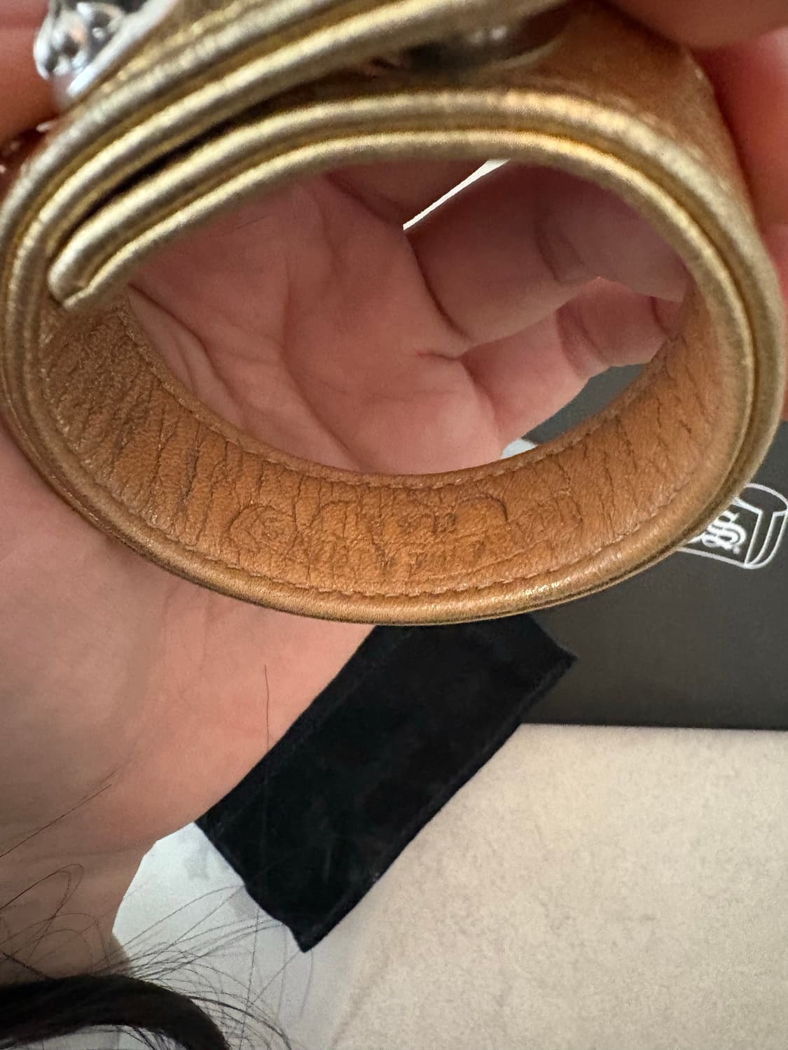 Chrome hearts 버클 골드 가죽 팔찌 상품이미지5