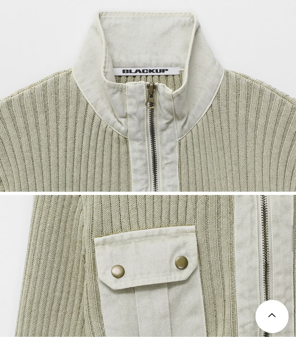 블랙업 MADE 니트 집업 자켓 상품이미지6