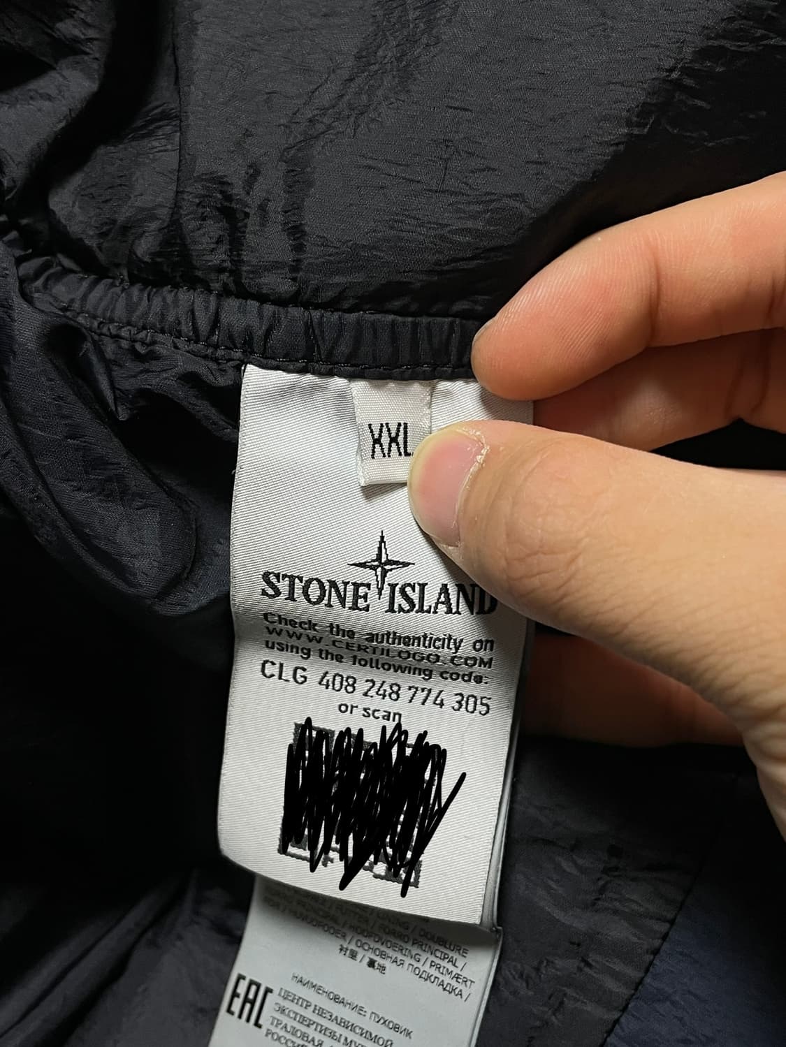 스톤아일랜드 크링클랩스 후드 패딩 [2XL] 상품이미지8