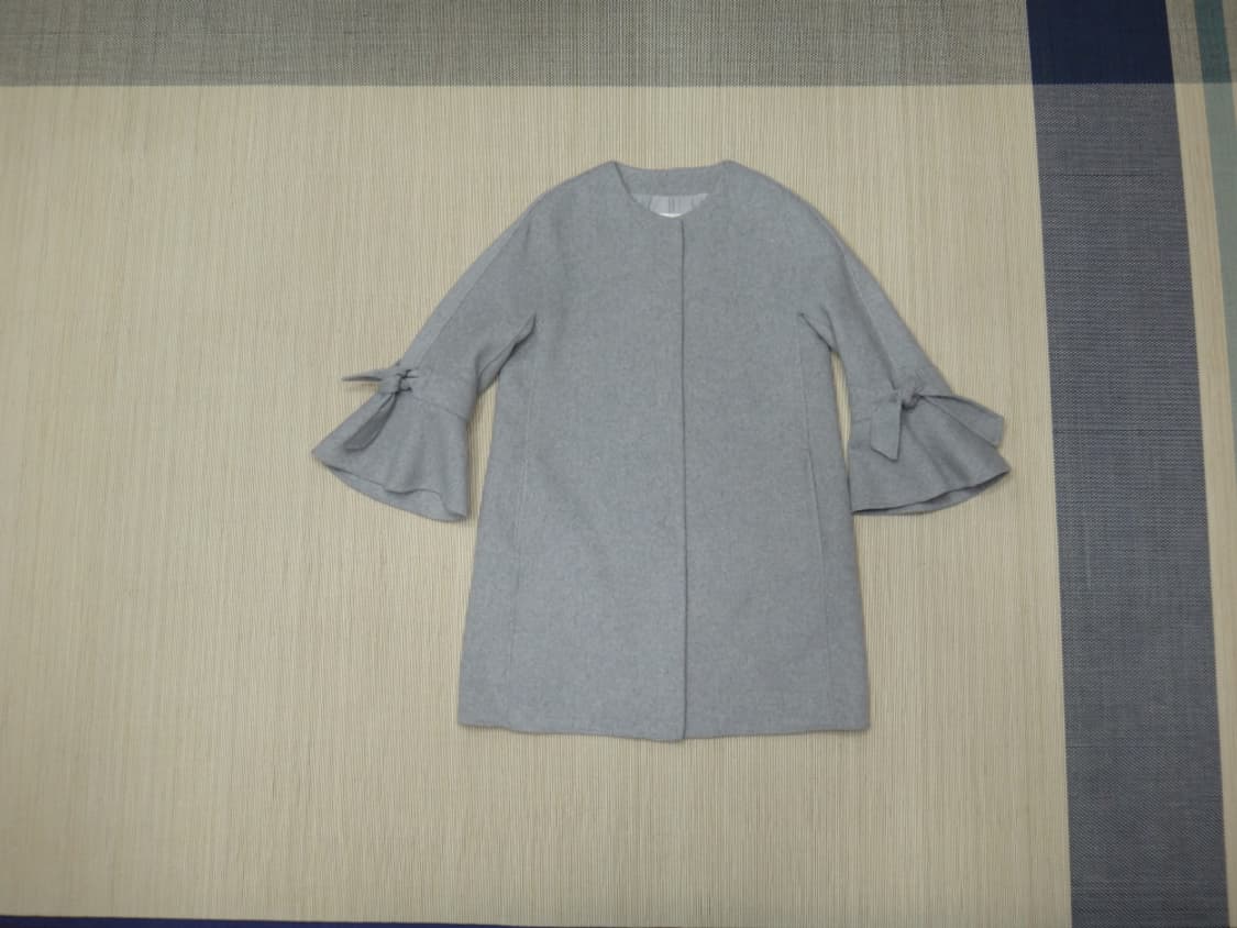 (95size) Reneevon 레니본 울혼방 코트 그레이 상품이미지1