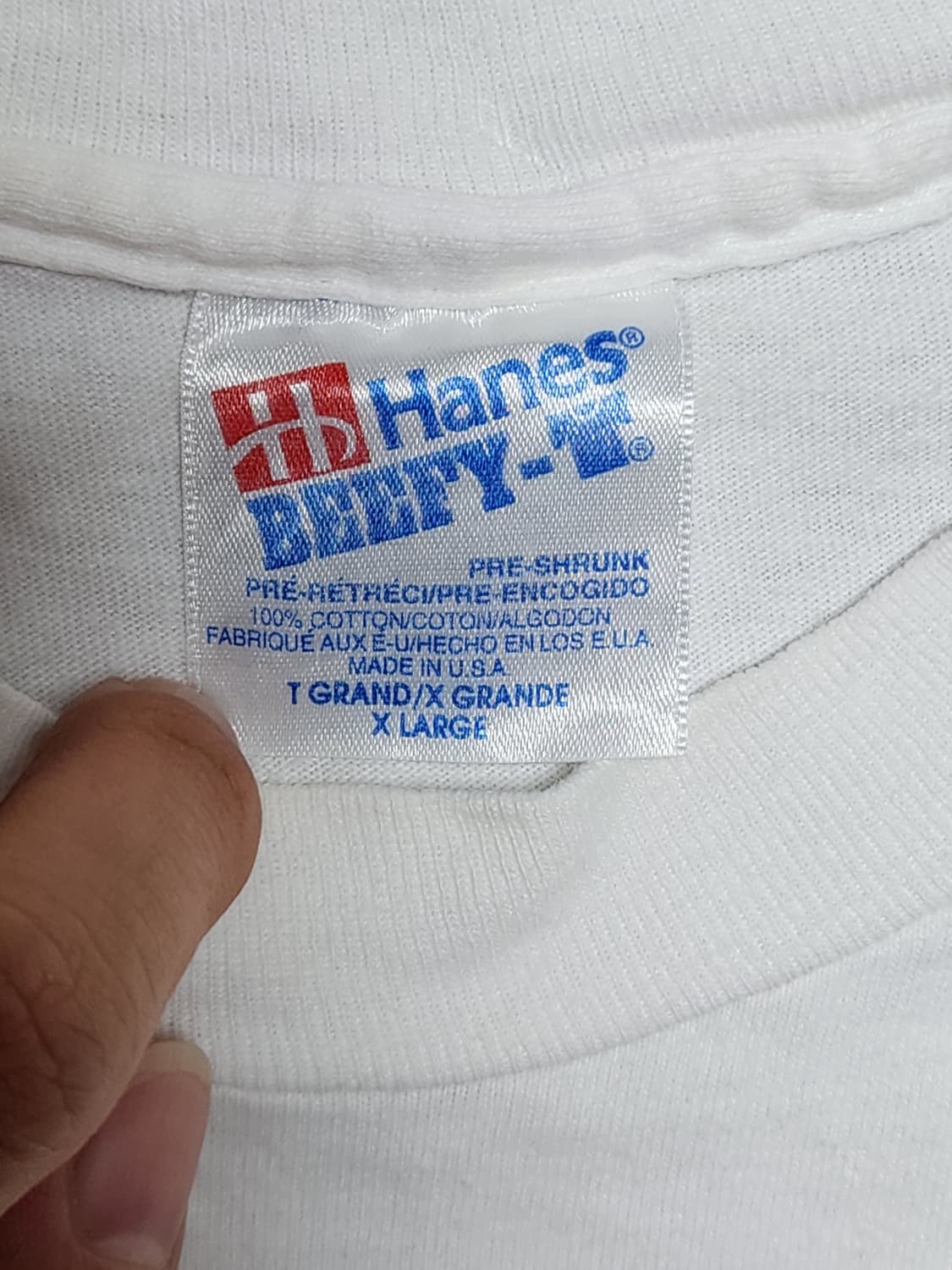 90s Hanes BEEFY-T USA 싱글스티치 반팔티21 상품이미지4