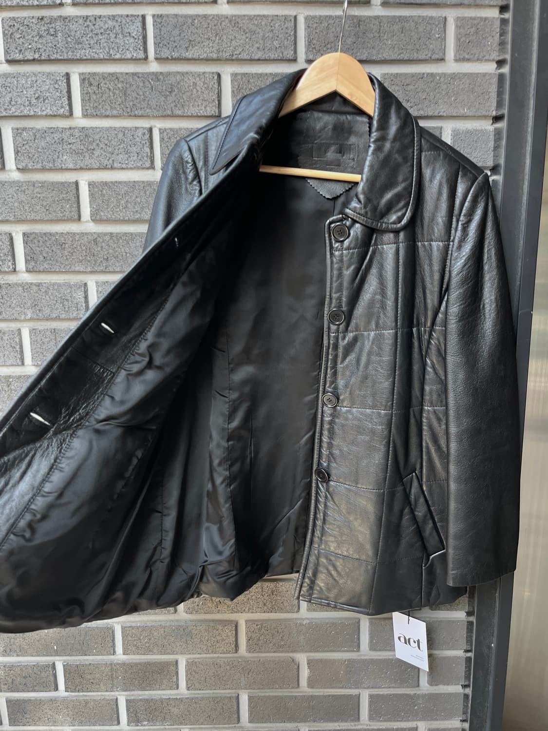 90s lambskin 퀼티드 양가죽 자켓 상품이미지8