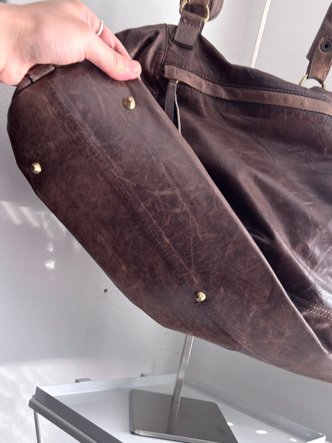 아돌포 도밍게즈 빈티지 워시드 숄더백 상품이미지6