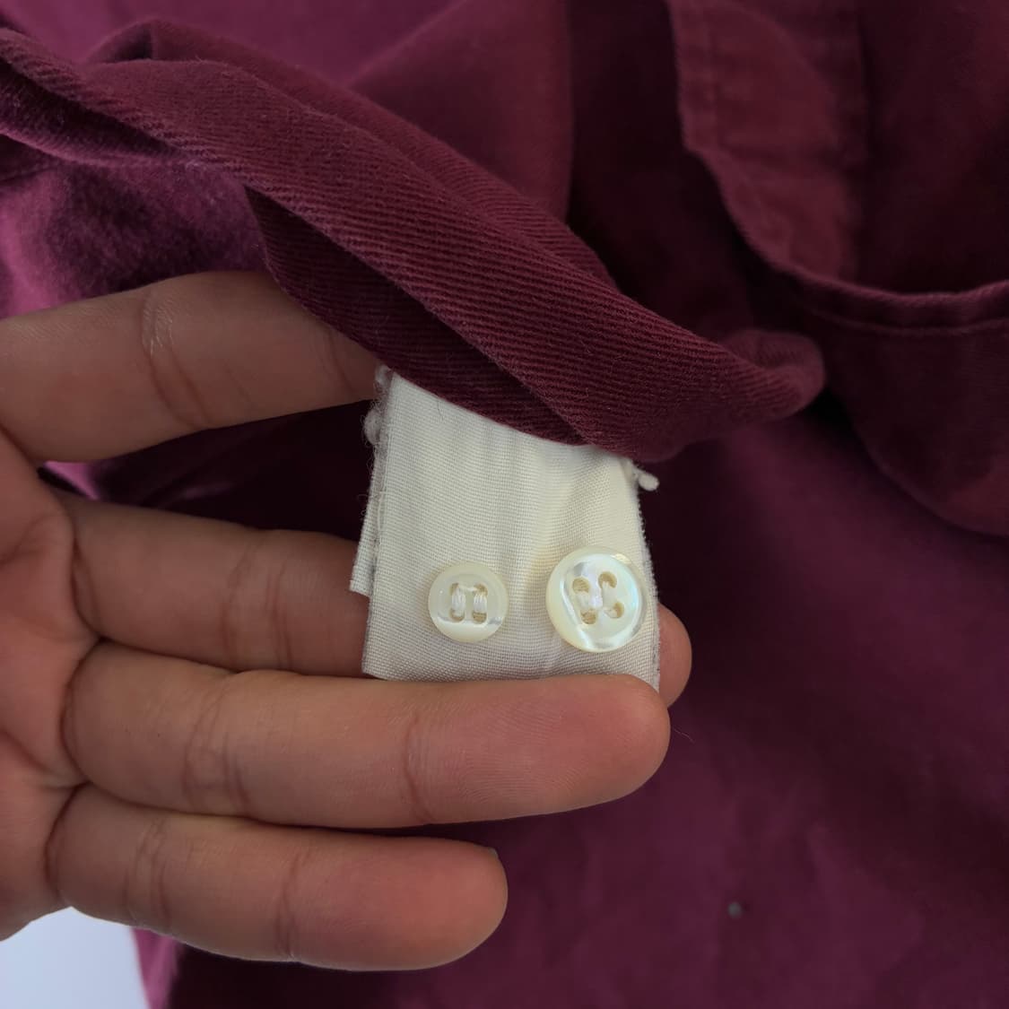 Polo  폴로 랄프로렌 자수 코튼 버건디 셔츠 상품이미지5