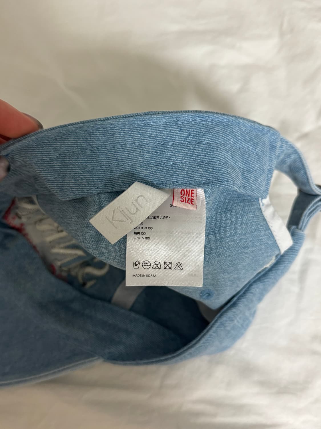 Kijun 기준 데님 볼캡 상품이미지3