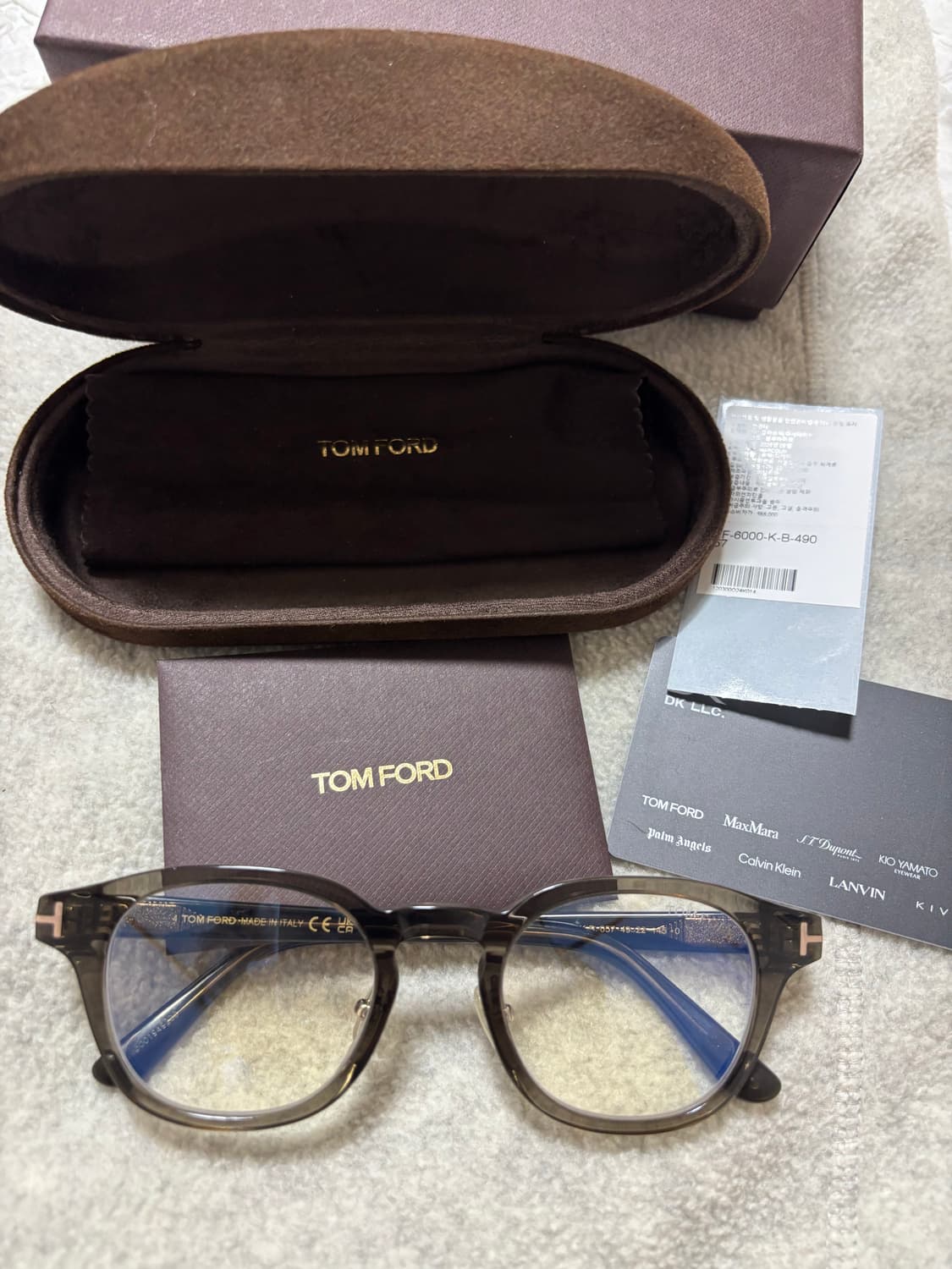 톰포드 TF6000-057 그레이 이청아안경 상품이미지1