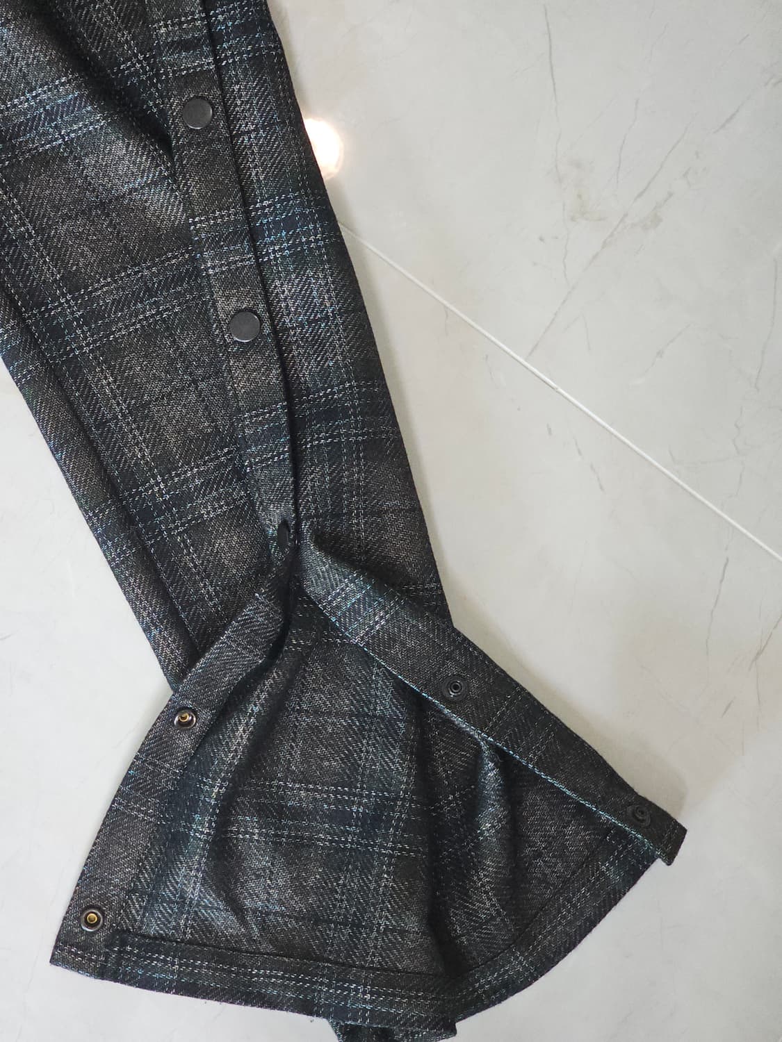 maison margiela wool snap check trouser 상품이미지3