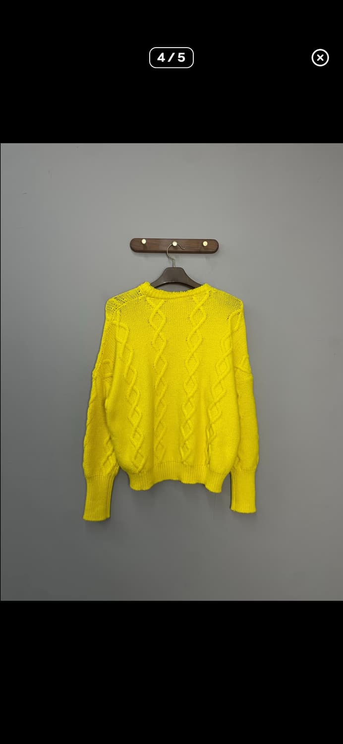 032c 하드기어 피어싱 옐로우 니트 A3676 상품이미지4