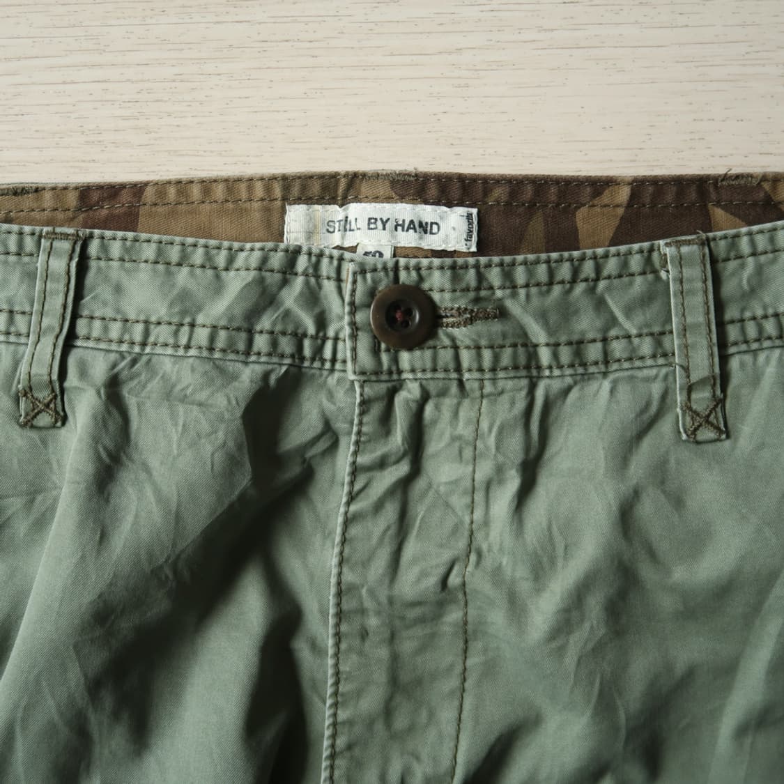 스틸 바이 핸드 올리브 멀티 포켓 팬츠 상품이미지2