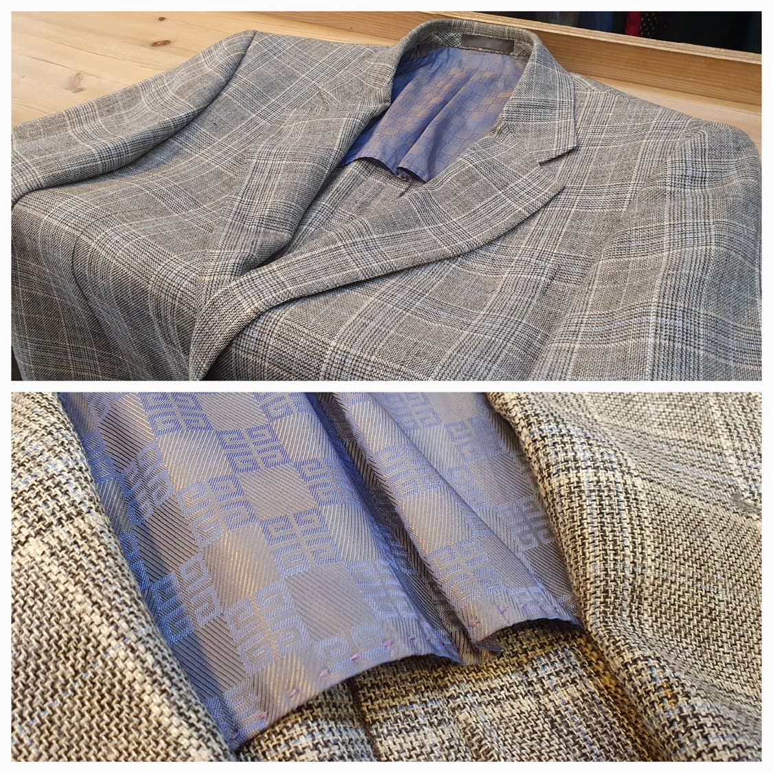 100.지방시 체크 블레이저 상품이미지3