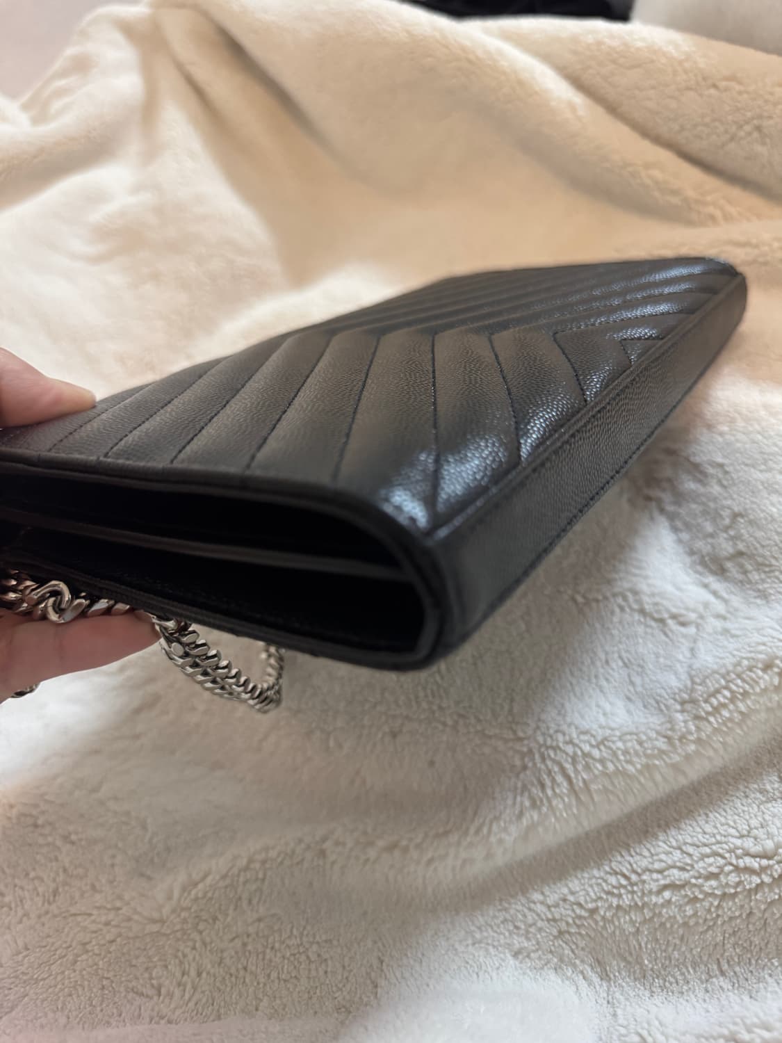 입생로랑 엔벨로프 은장 체인백  상품이미지6