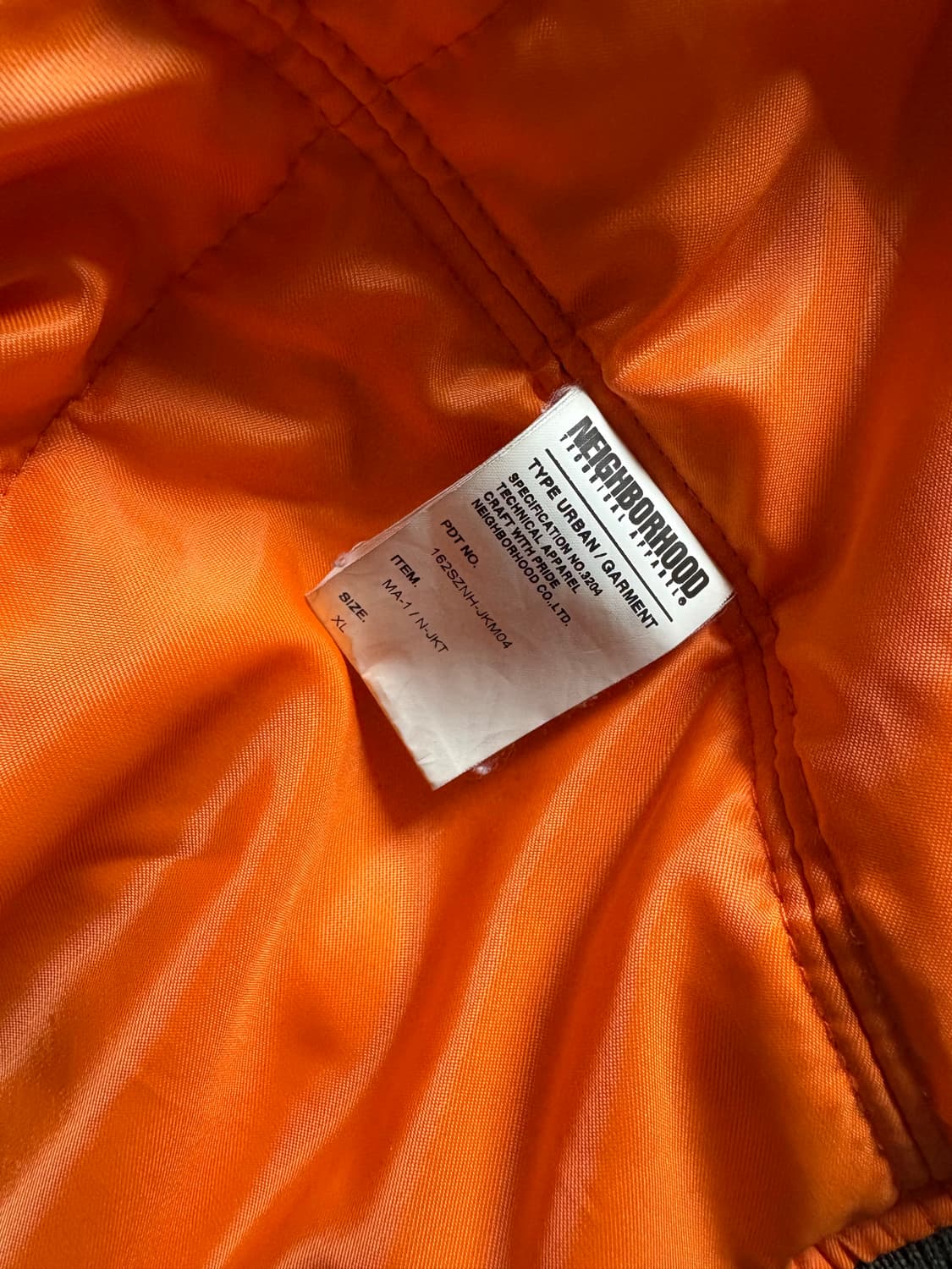 네이버후드 MA-1 상품이미지5