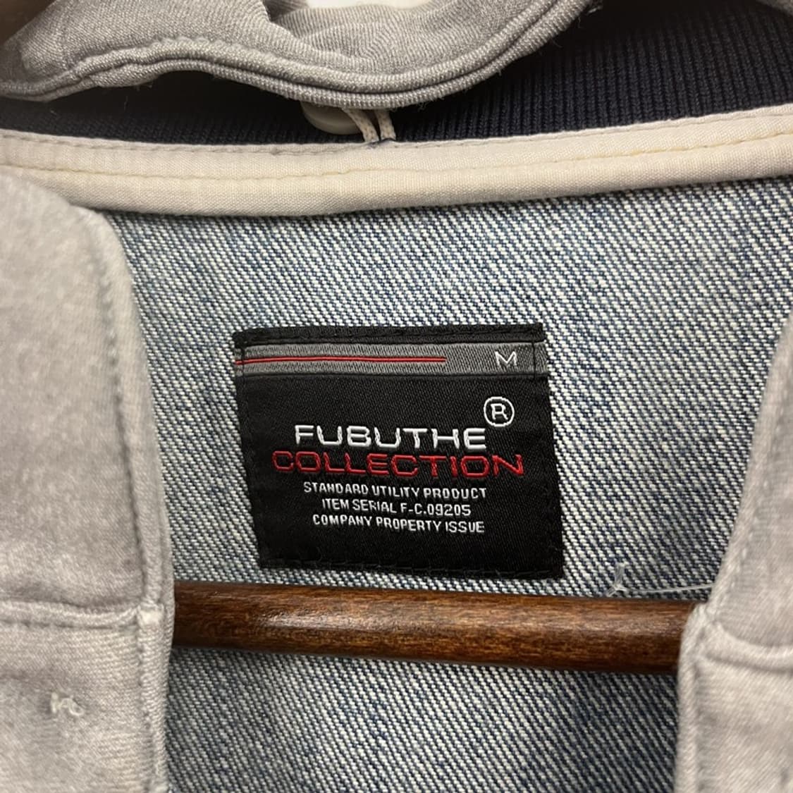 푸부 FUBU 올드스쿨 레트로 Y2K 키치 데님 후드집업 M C10879 상품이미지5