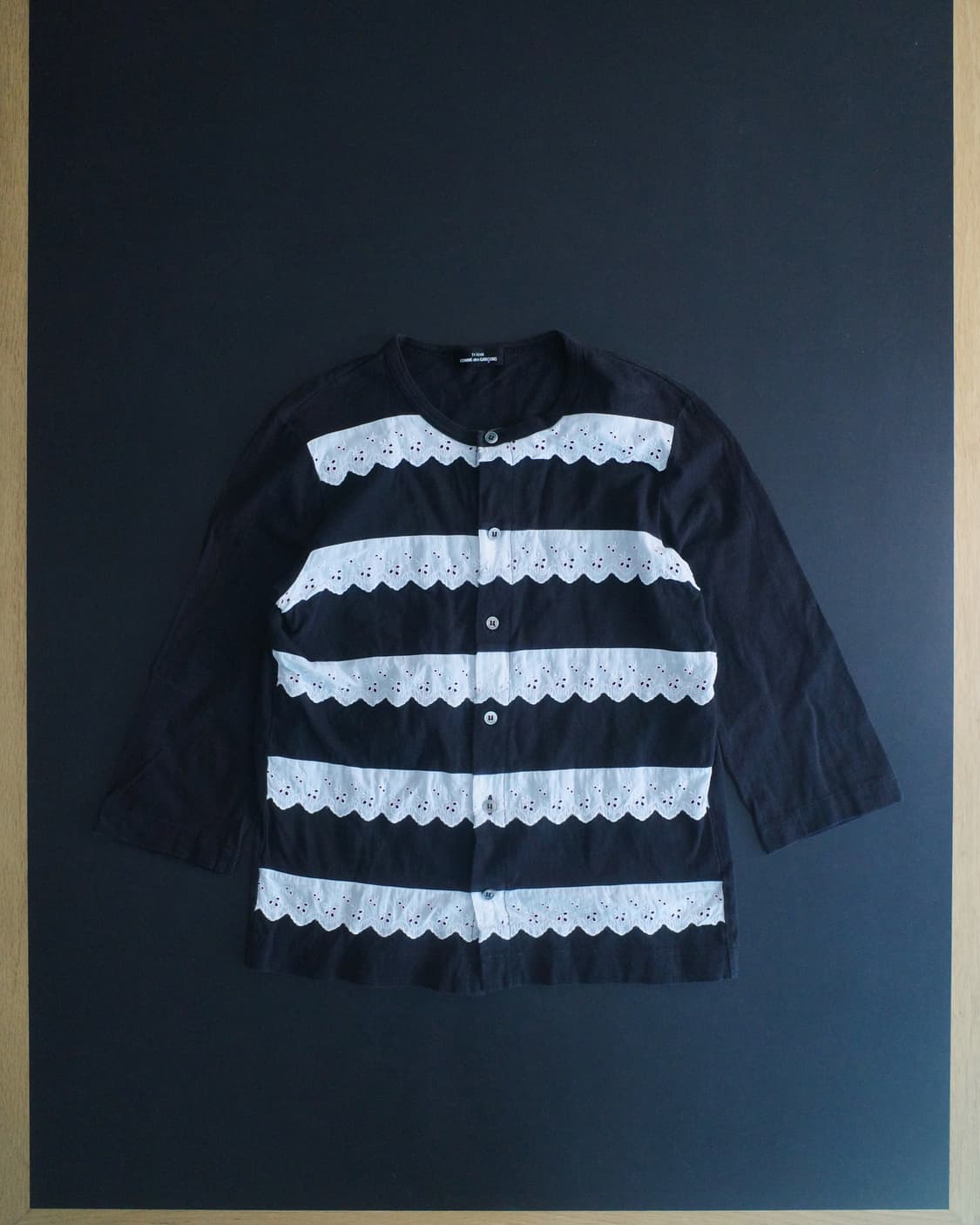 꼼데가르송 트리콧 프릴 가디건 상품이미지1