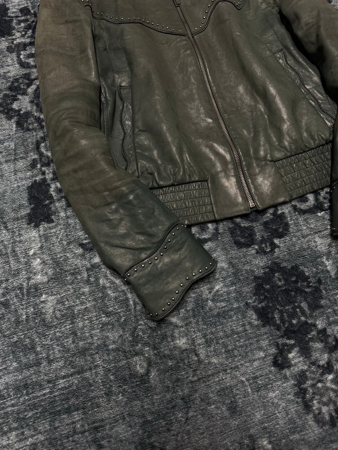 Obzee archive western lamb skin jacket 상품이미지4