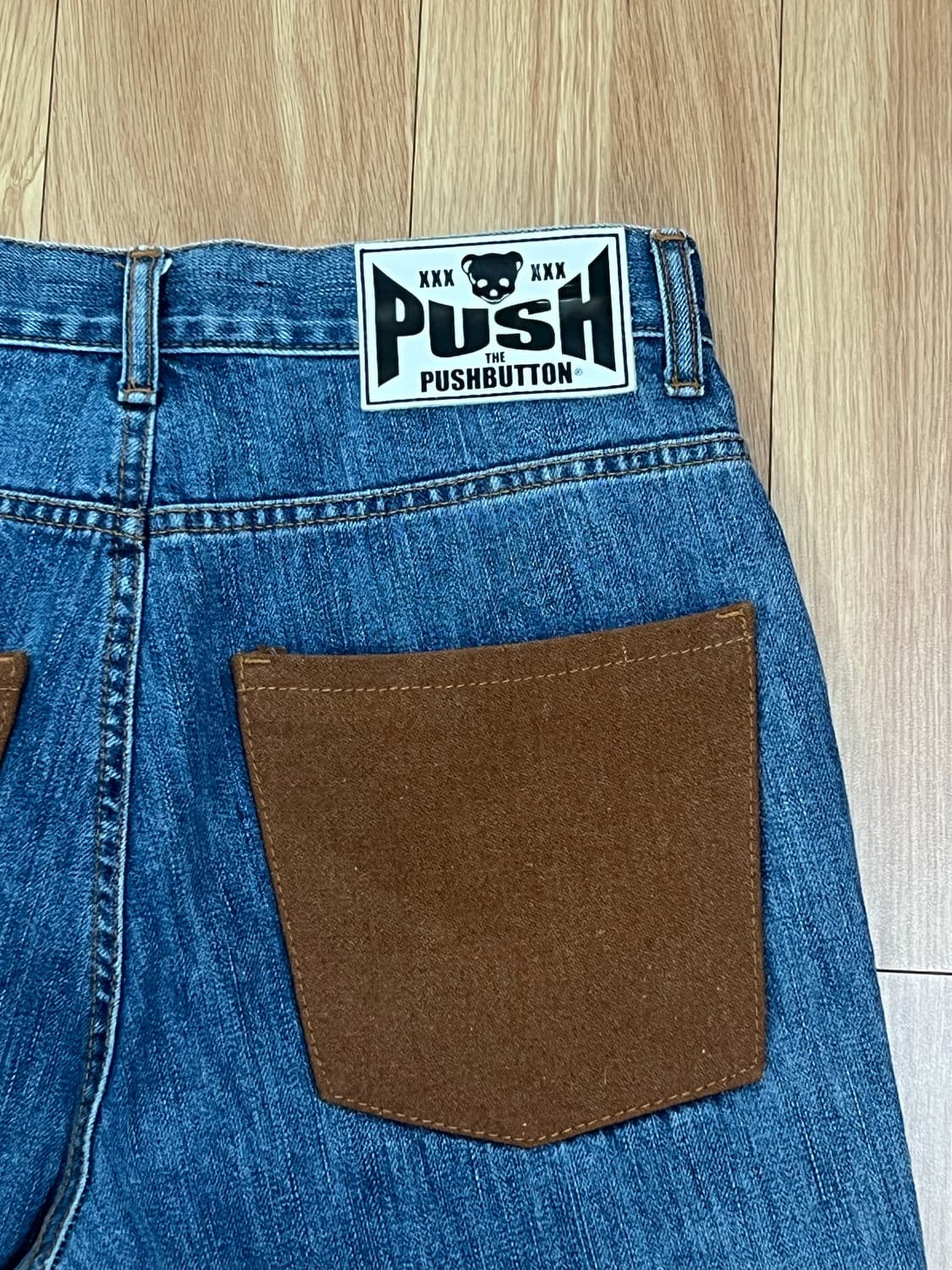 푸시버튼 패치드 데님팬츠(리폼) 상품이미지3