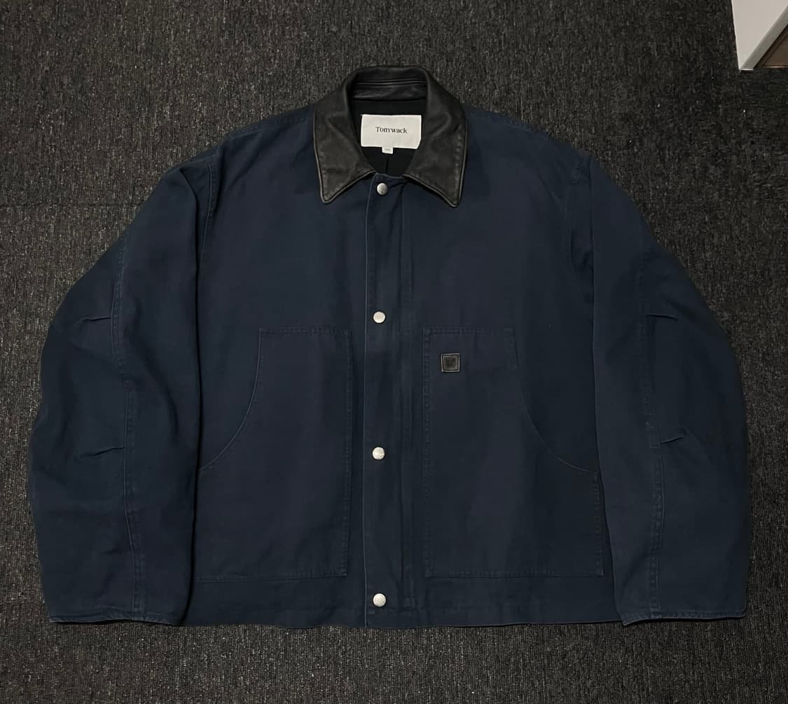 토니웩 레더카라가먼트 워크자켓 페디드네이비 상품이미지1