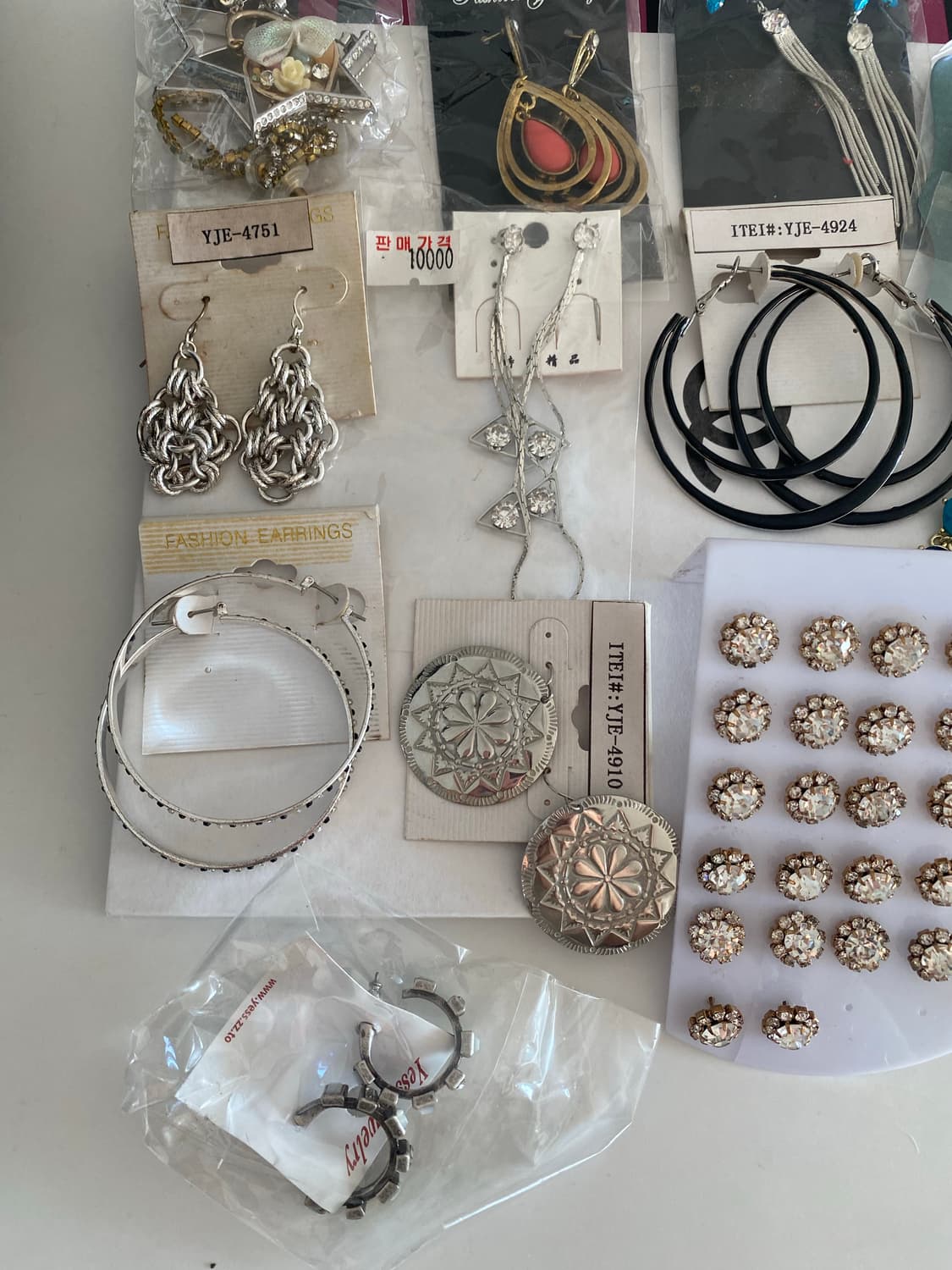 새상품 화려한 귀걸이 20세트 상품이미지2