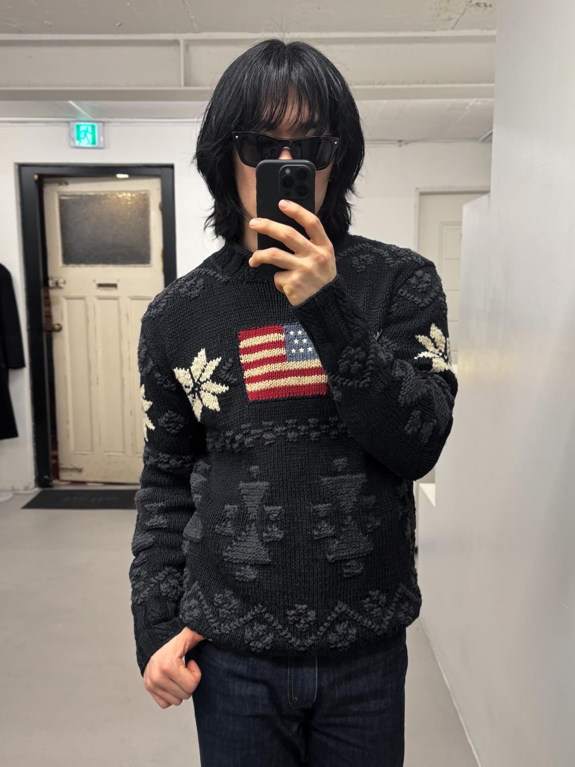 90년대 폴로 스포츠 성조기 스웨터 상품이미지2