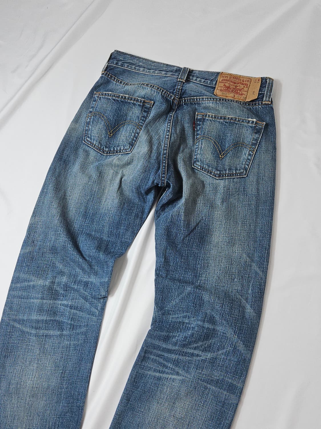 90s 리바이스 501 오리지널 스트레이트 데님팬츠 진 빈티지 30x33 상품이미지5