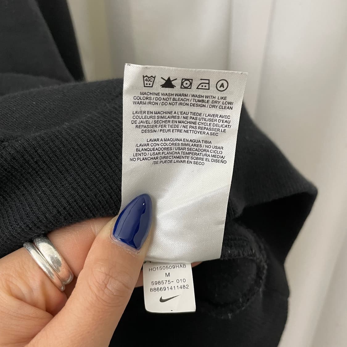 나이키 블랙 미들스우시 후드 상품이미지6