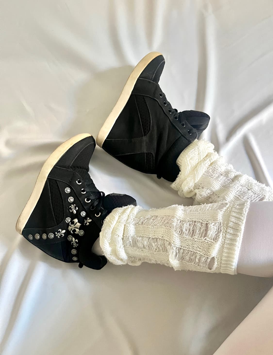Gothic ⚜️ Stud Wedge High Top 상품이미지3