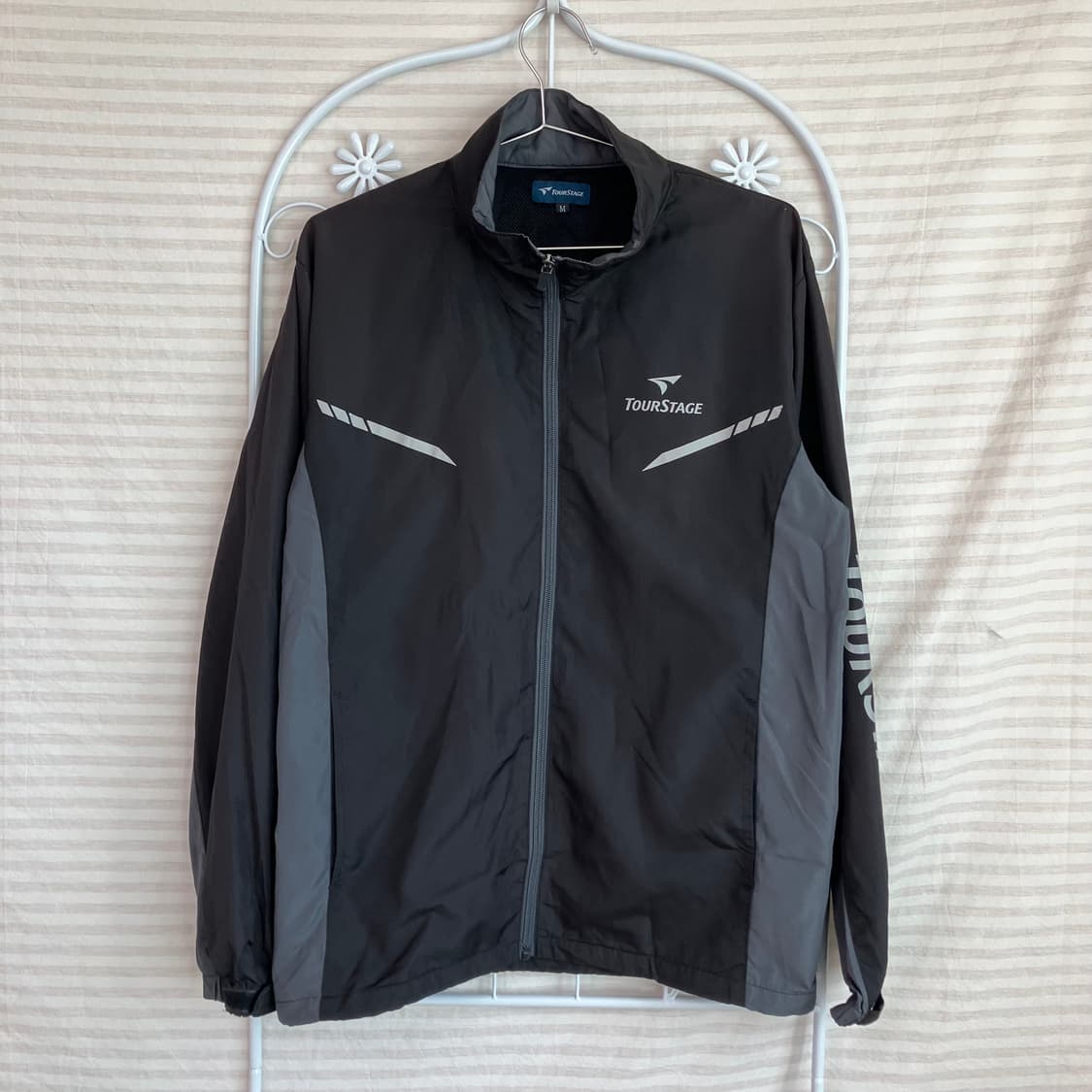 빈티지 스테이지 블랙 바람막이 y2k 스트릿 갸루 펑키 일본빈티지656  상품이미지1