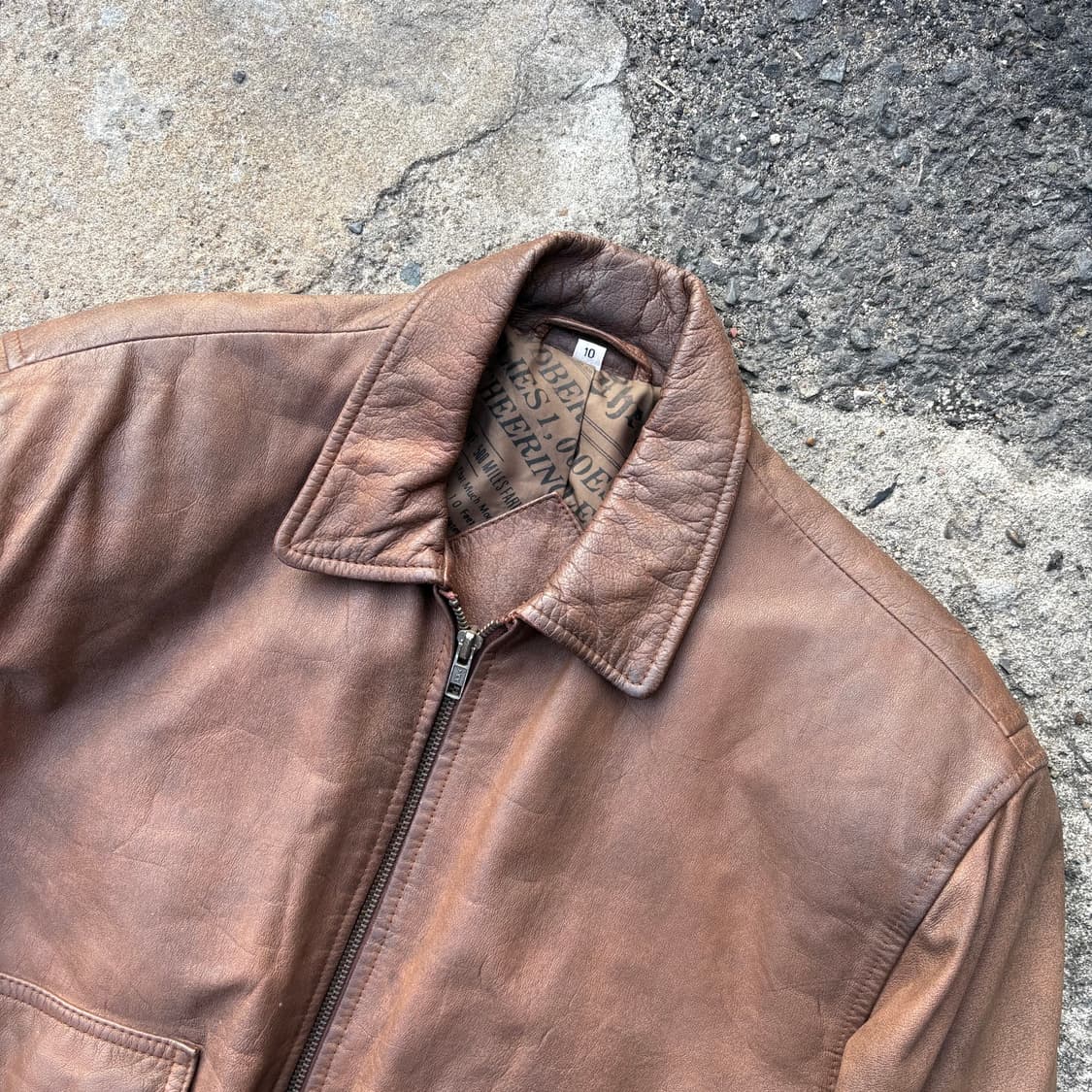 빈티지 A-2 소가죽 레더 자켓 상품이미지2