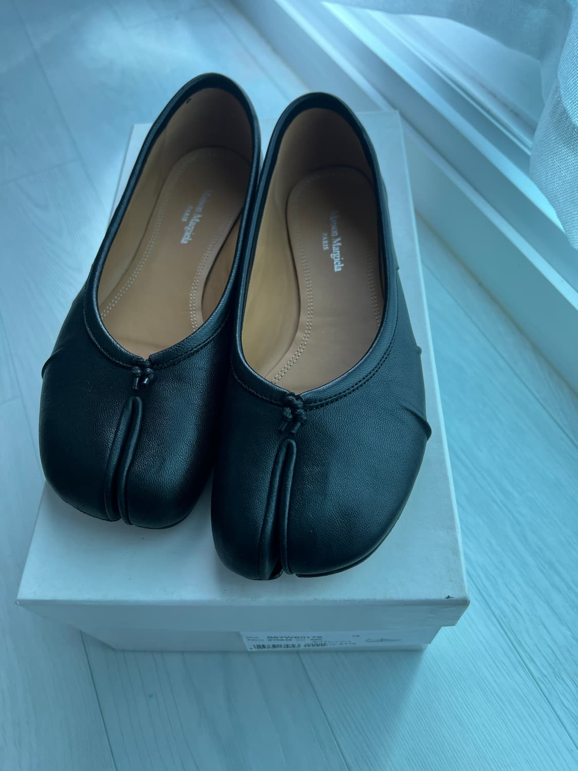 마르지엘라 타비 블랙 플랫 38 사이즈 판매  maison margiel 상품이미지7