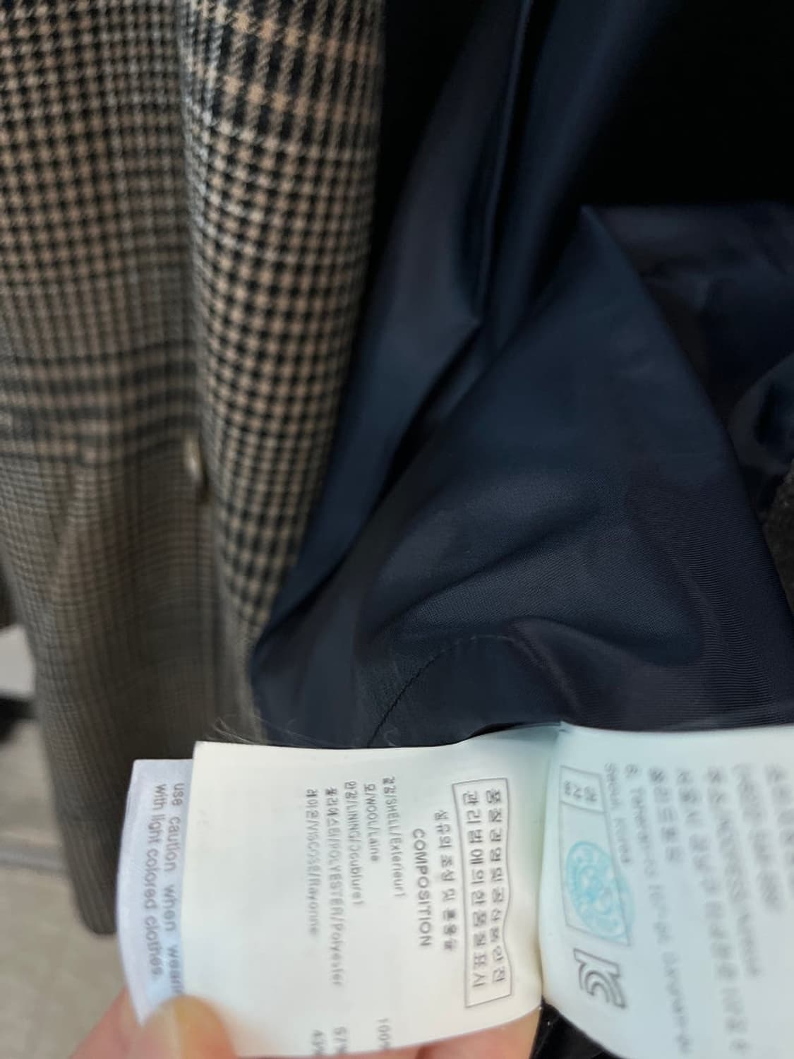 100) 솔리드옴므 하운드투스 체크 코트 상품이미지9