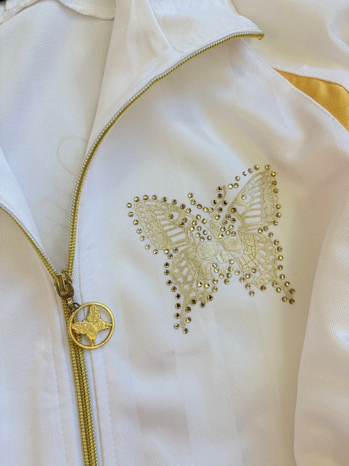 해골 화이트 져지 자켓 상품이미지3