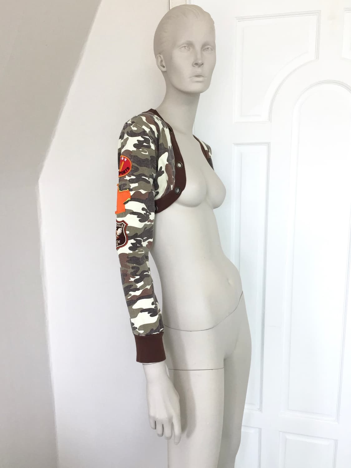 Patch Detail Camouflage Bolero 상품이미지1
