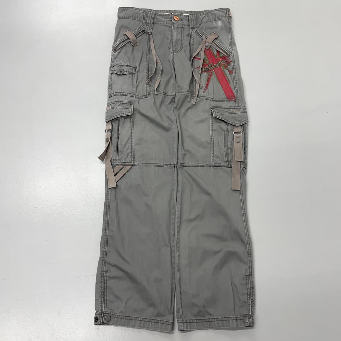 멀티포켓 Y2K 탄창 ASK 빈티지 와이드 카고팬츠 상품이미지2