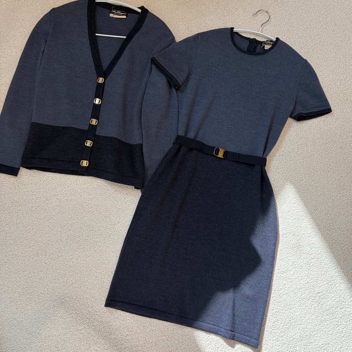 Salvatore Ferragamo 니트 가디건,원피스 세트 상품이미지1